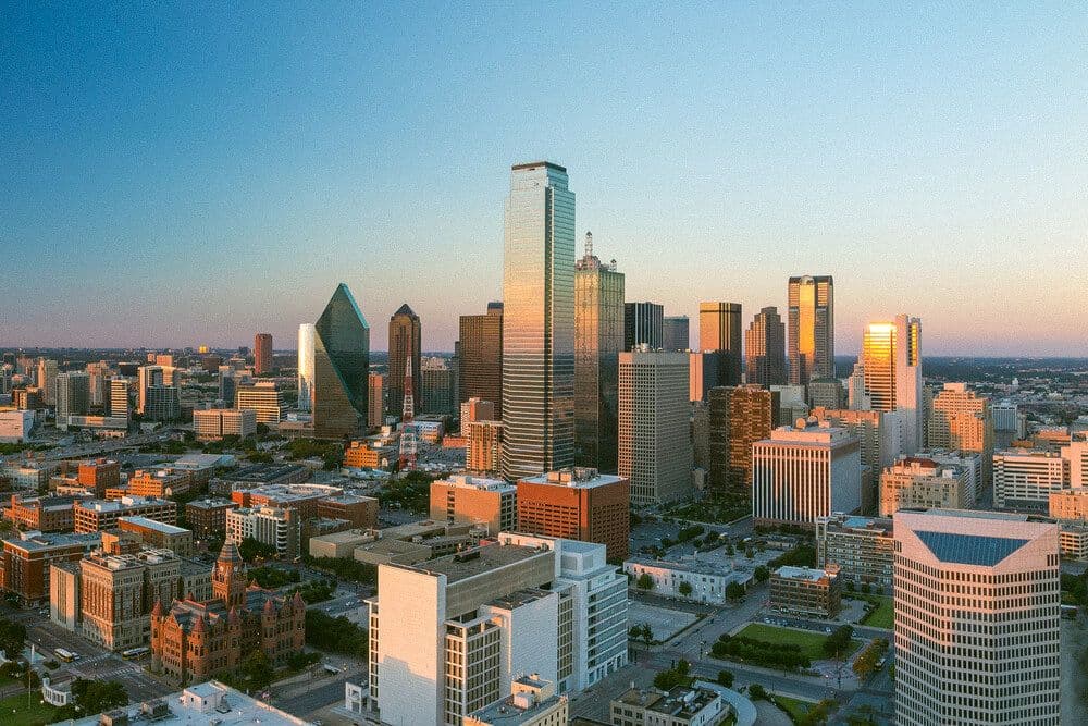 La ville de Dallas au Texas