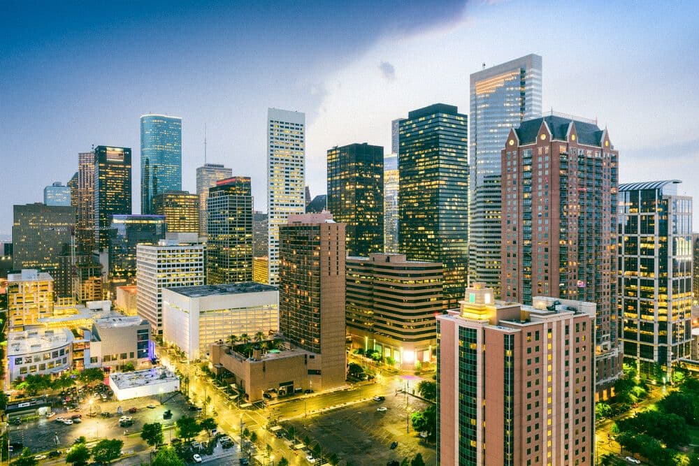 La ville d'Houston au Texas