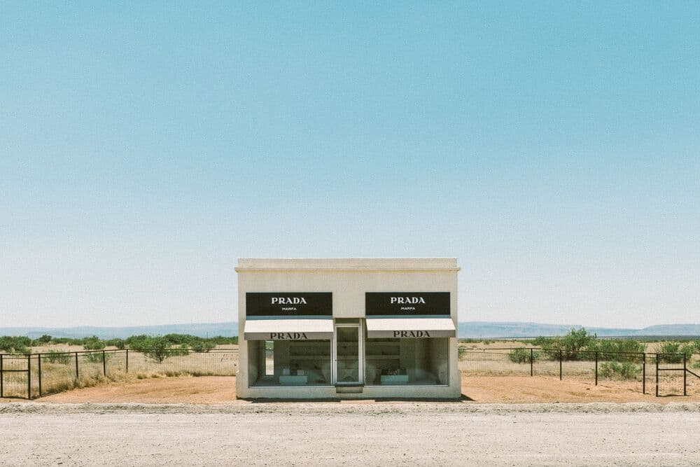 La boutique Prada à Marfa au Texas