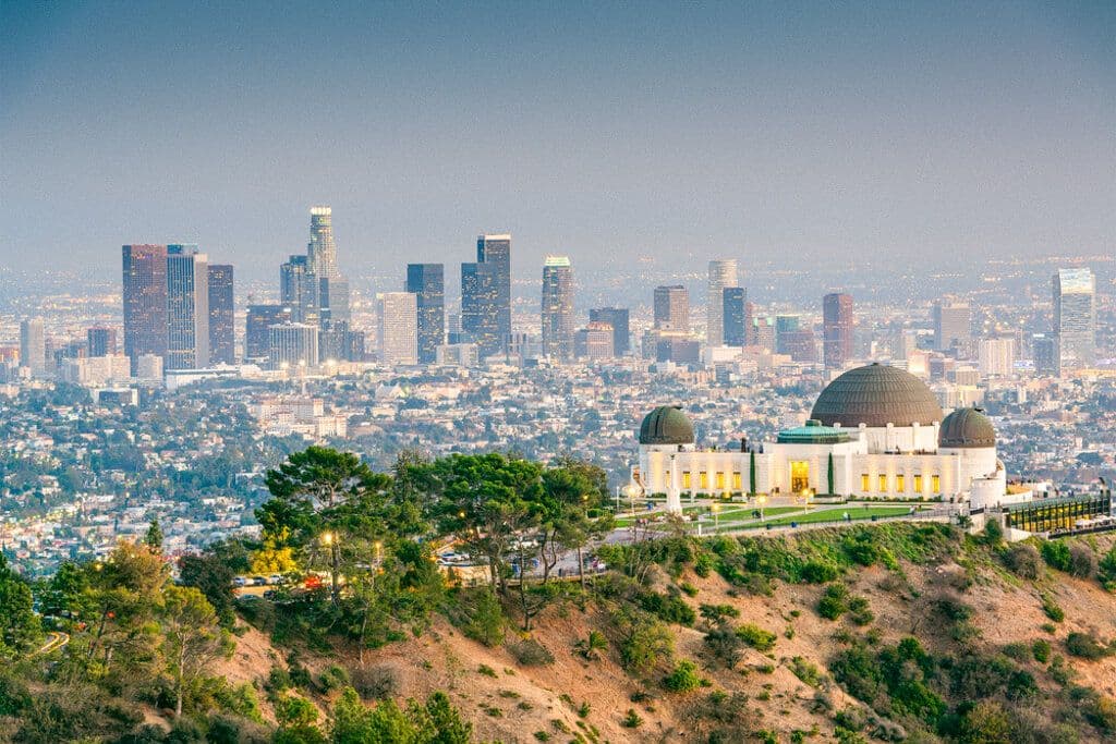 Vue aérienne de Los Angeles