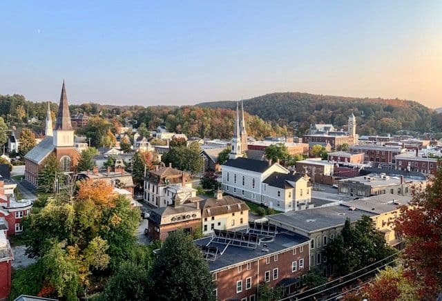 La ville de Montpellier dans l'Est à l'automne