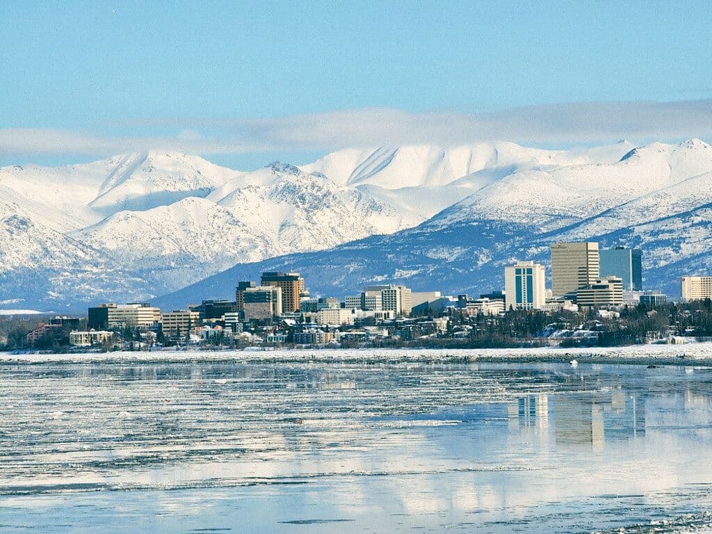 La ville d'Anchorage en Alaska