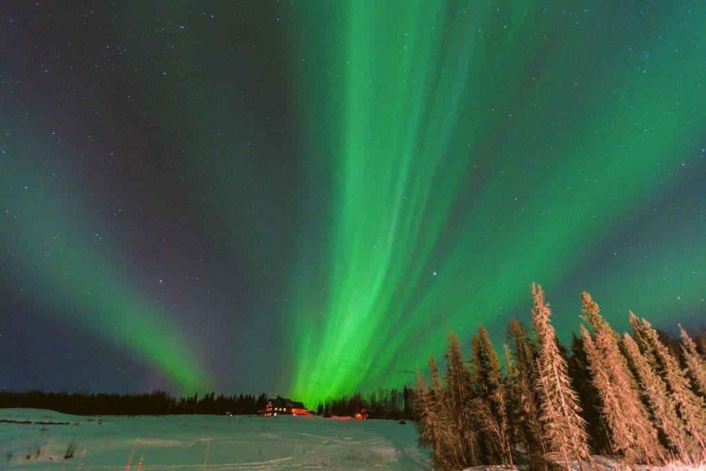 Aurores boréales à Fairbanks
