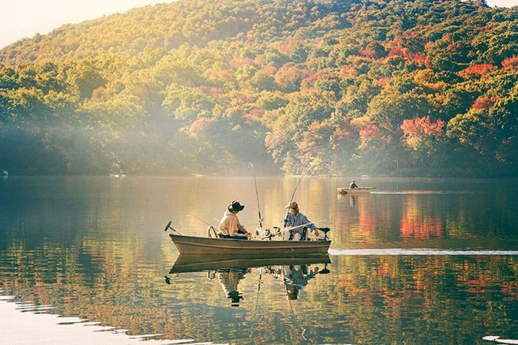 Lac près de New York
