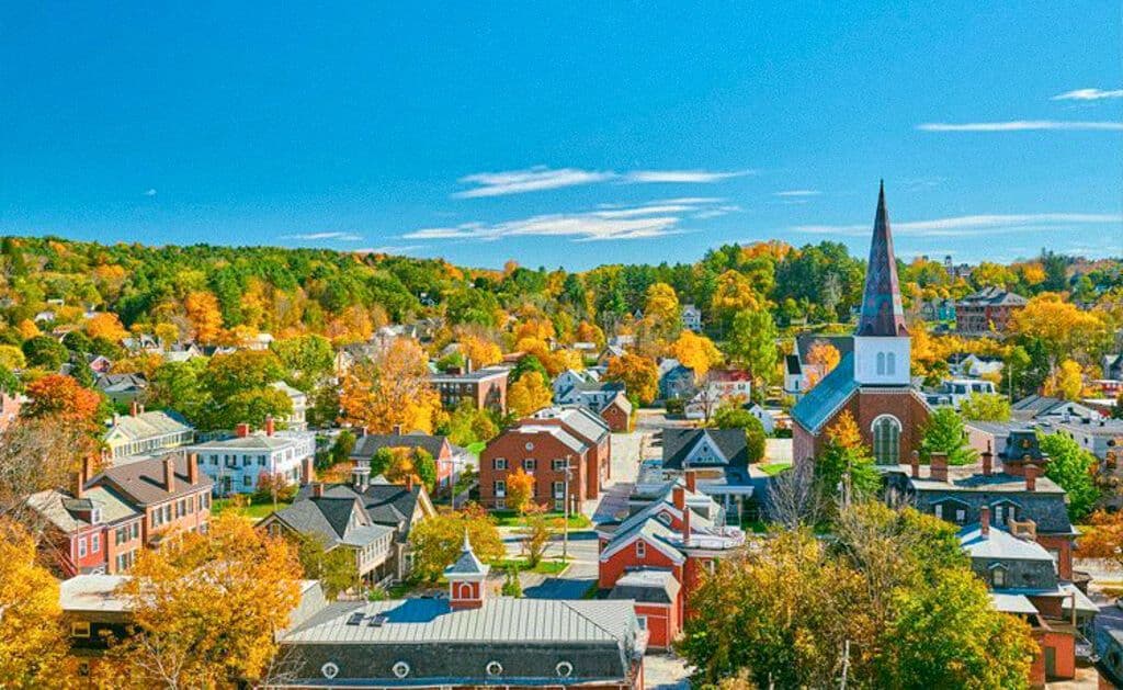 La ville de Montpellier dans l'Est à l'automne