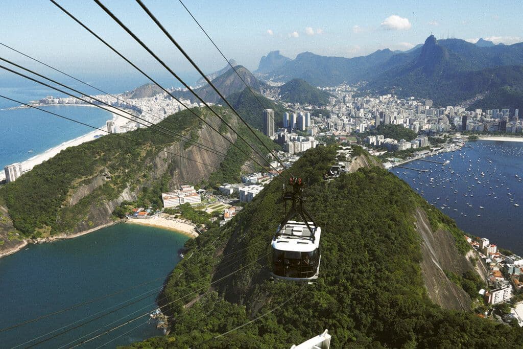 Vue aérienne de Rio de Janeiro