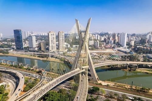 Vue aérienne de Sao Paulo