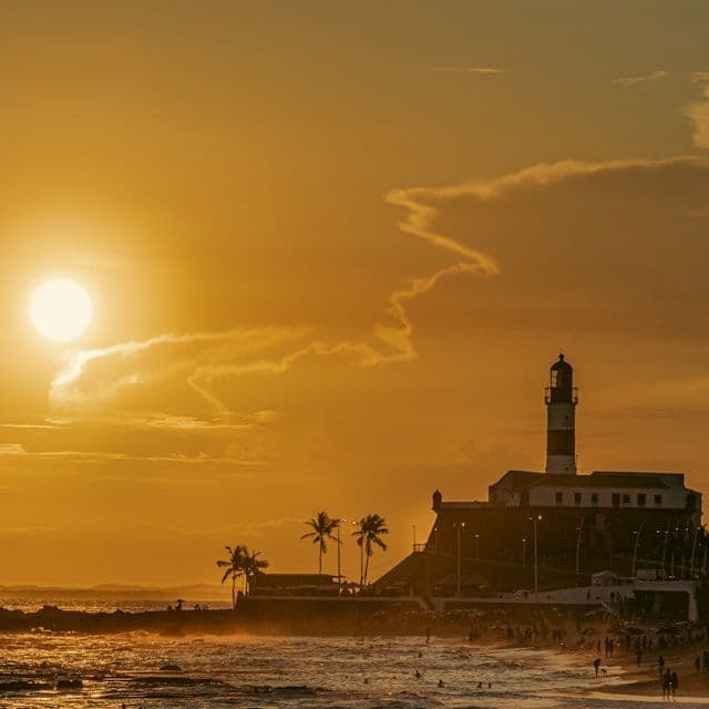 Coucher de soleil à Salvador de Bahia
