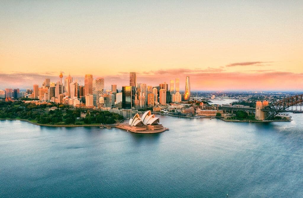 Vue aérienne de Sydney