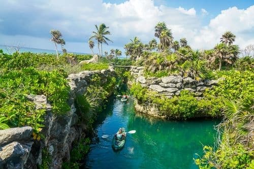 Kayak à Playa del Carmen