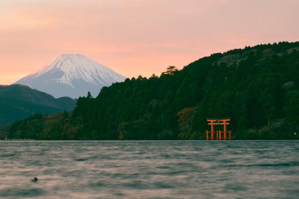 Vue sur le Mont Fuji à Hakone