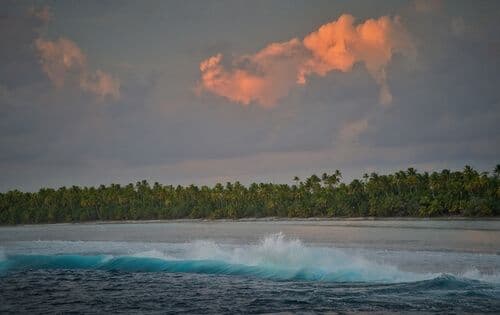 Coucher de soleil à Tetiaroa