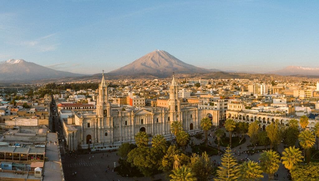 Vue aérienne Arequipa
