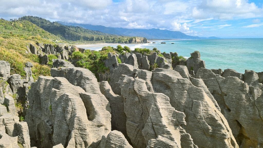 Les rochers de Pancake à Punakaik
