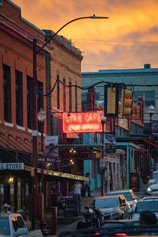 Dallas au coucher du soleil