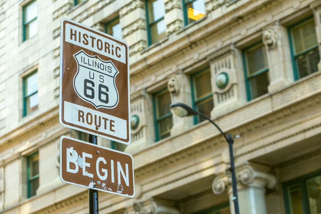 Chicago, début de la route 66
