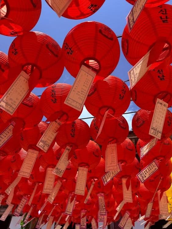 Lanternes à Gyeongju