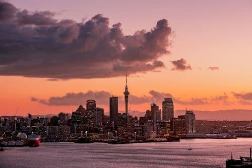 Vue sur la skyline d'Auckland