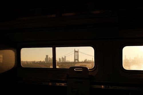 Voyage en train à New York