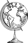 Dessin d'un globe terrestre