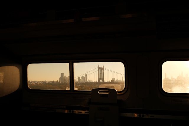 Voyage en train à New York